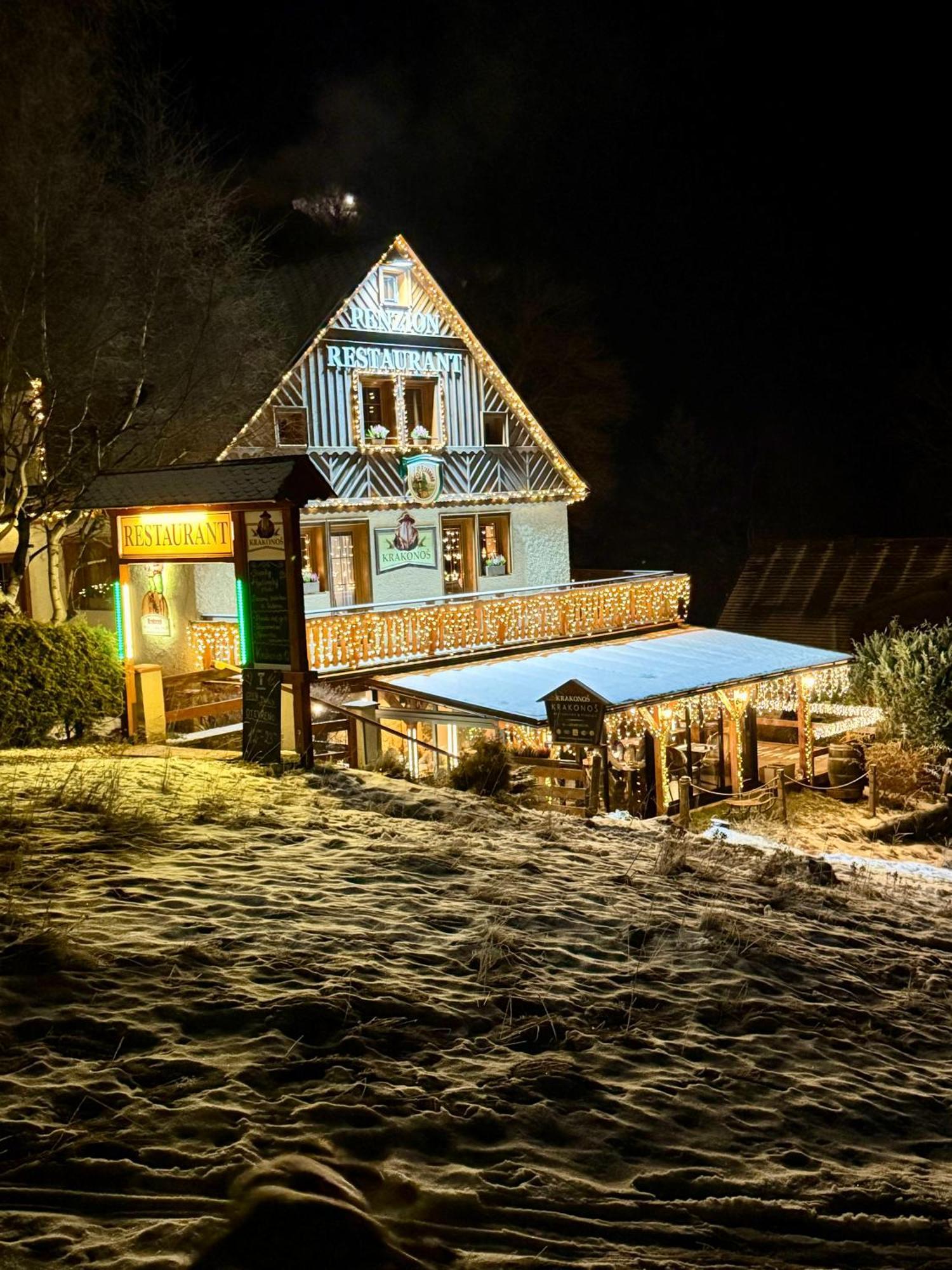 Pension & Restaurant Krakonos Harrachov Esterno foto